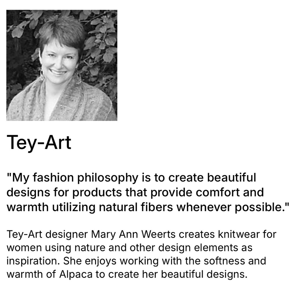 NWT Tey-Art Alpaca Blend Floral Embroidered Vest size Medium - Picture 15 of 15